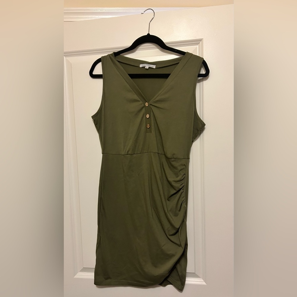 Green Scrunch Dress